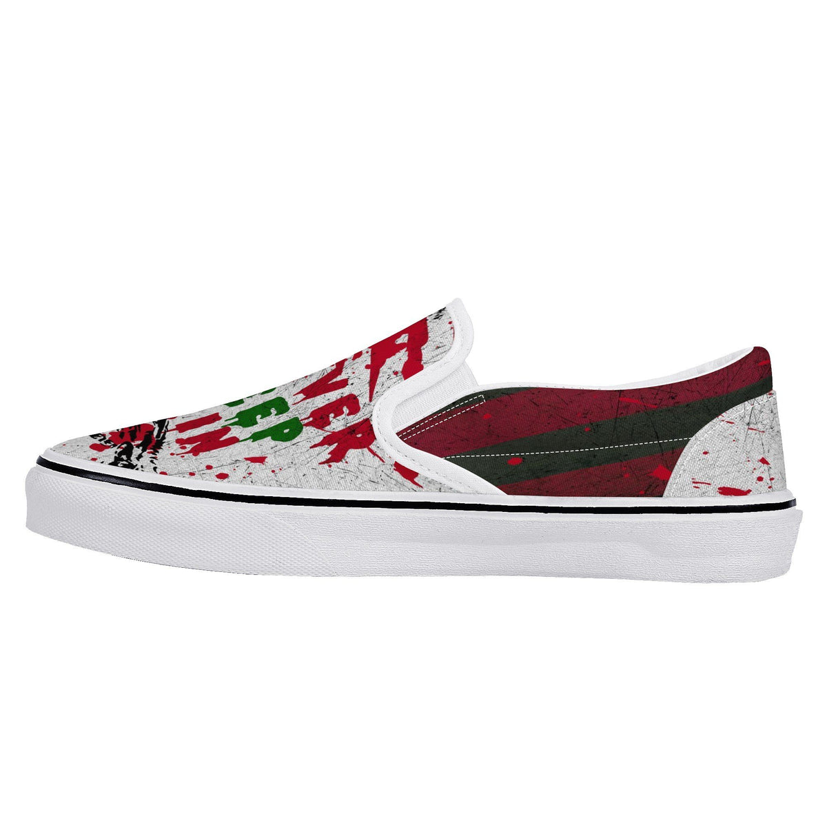 A Nightmare On Elm Street Custom Vans Slip On Shoes