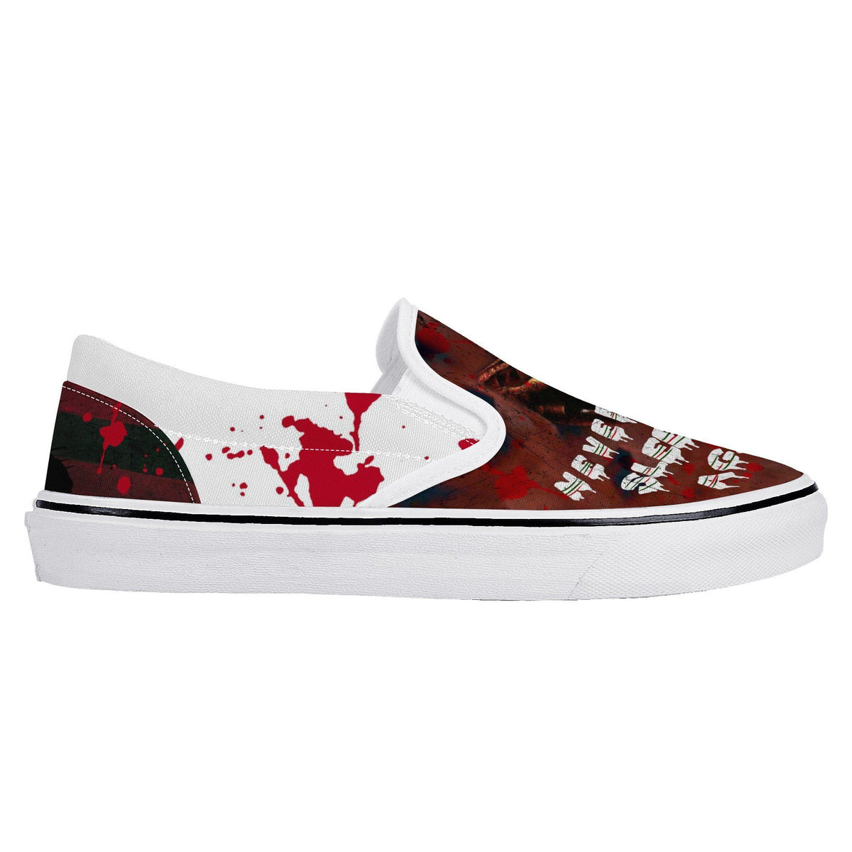 A Nightmare On Elm Street Custom Vans Slip On Shoes