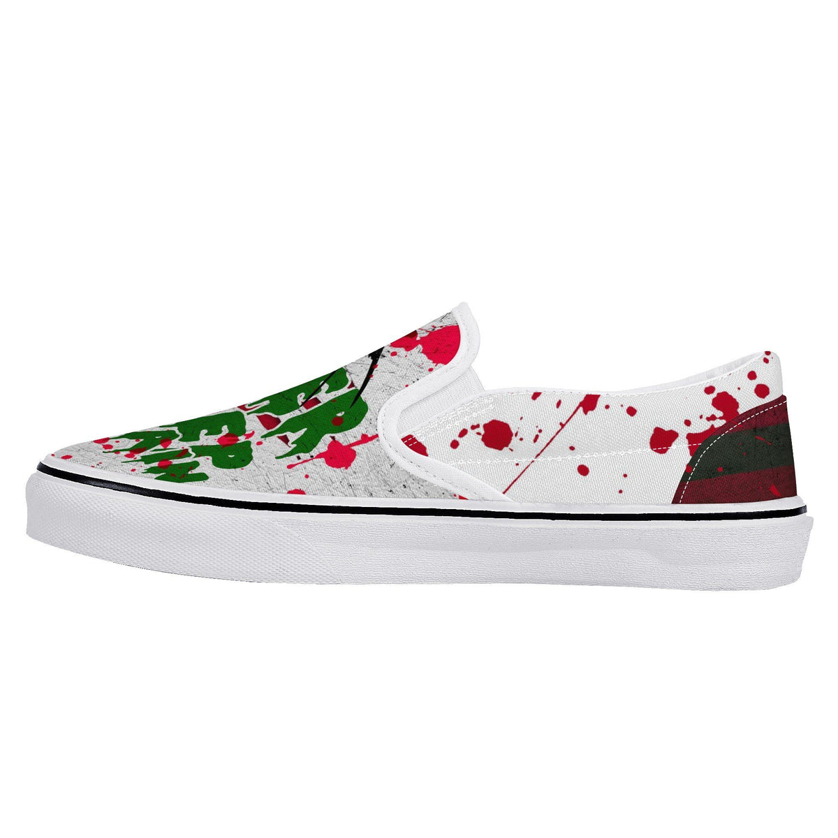 A Nightmare On Elm Street Custom Vans Slip On Shoes