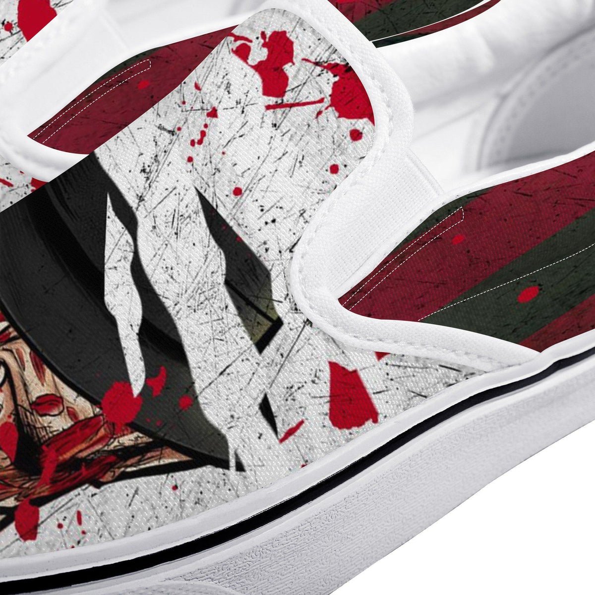 A Nightmare On Elm Street Custom Vans Slip On Shoes