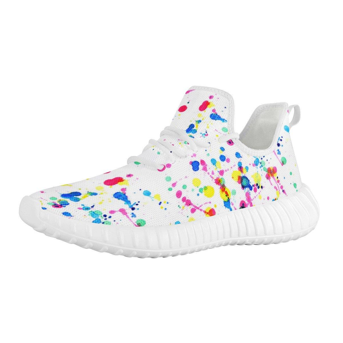 Paint Splattered Mesh Knit Sneaker Yeezy, Splatter noxfan 