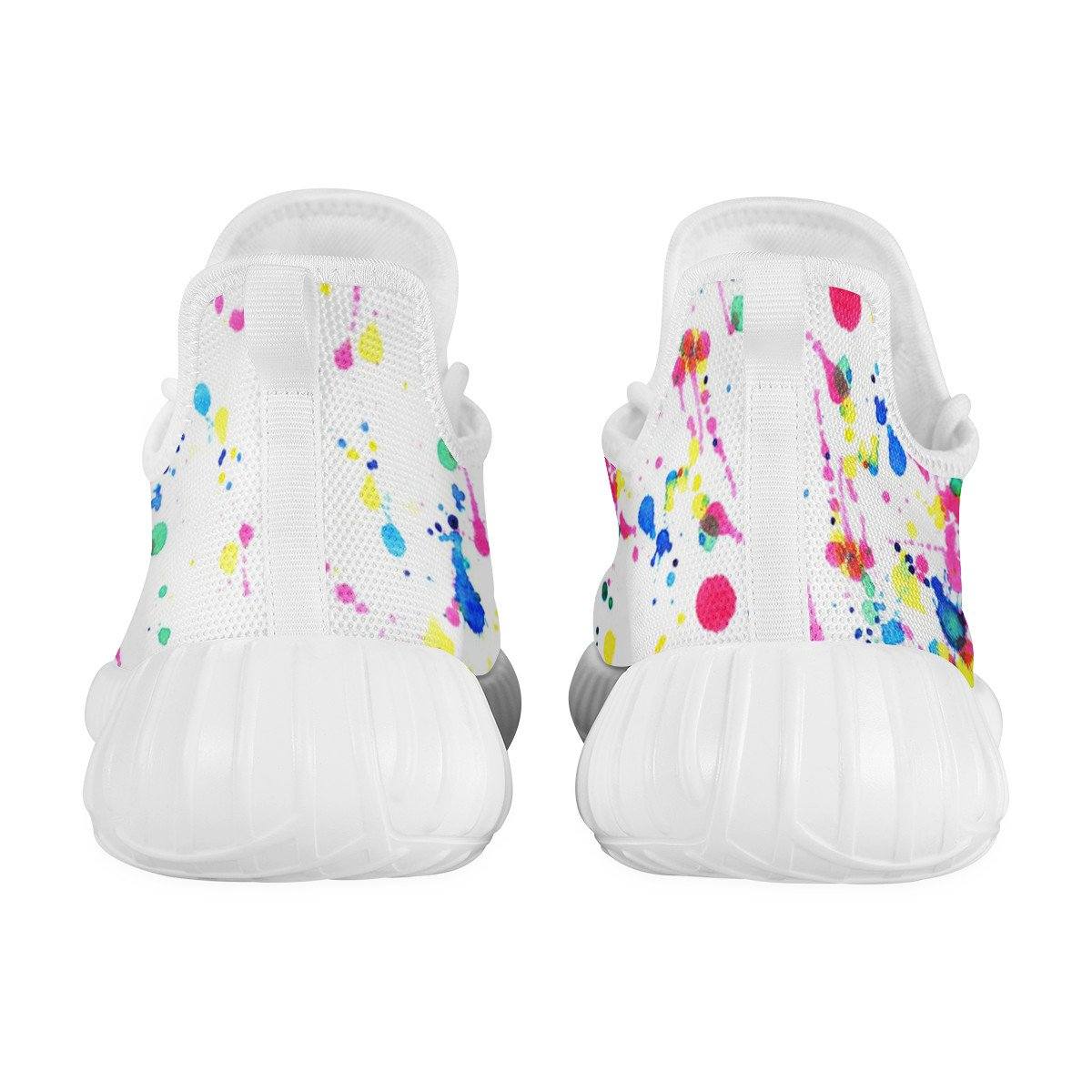 Paint Splattered Mesh Knit Sneaker Yeezy, Splatter noxfan 