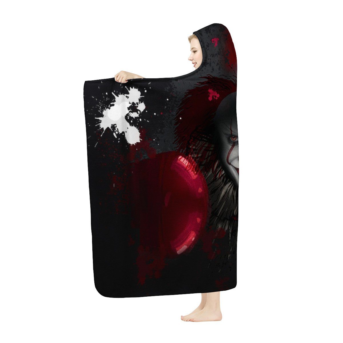 Pennywise Hooded Blanket Hooded Blanket, Horror, Pennywise noxfan 