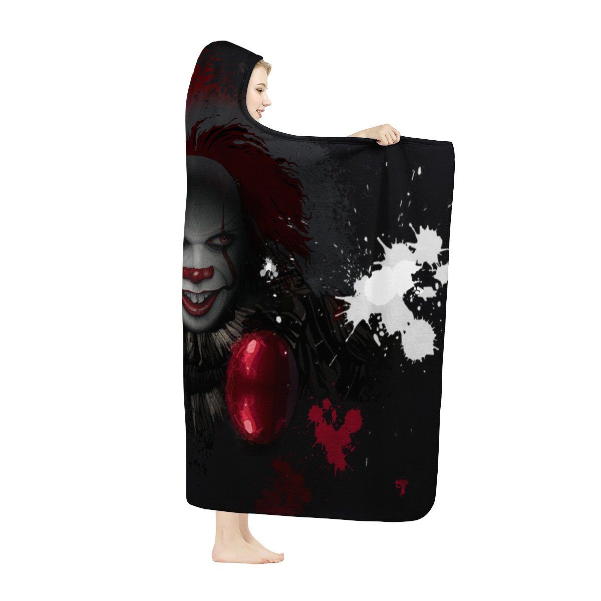 Pennywise Hooded Blanket Hooded Blanket, Horror, Pennywise noxfan 
