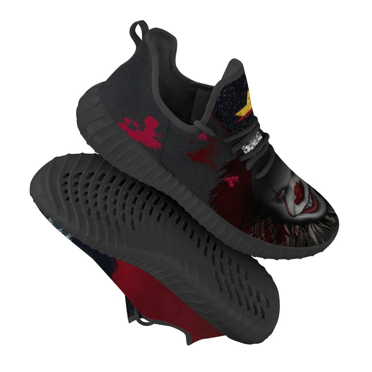 Pennywise Mesh Knit Sneakers Yeezy, Horror, Pennywise noxfan 