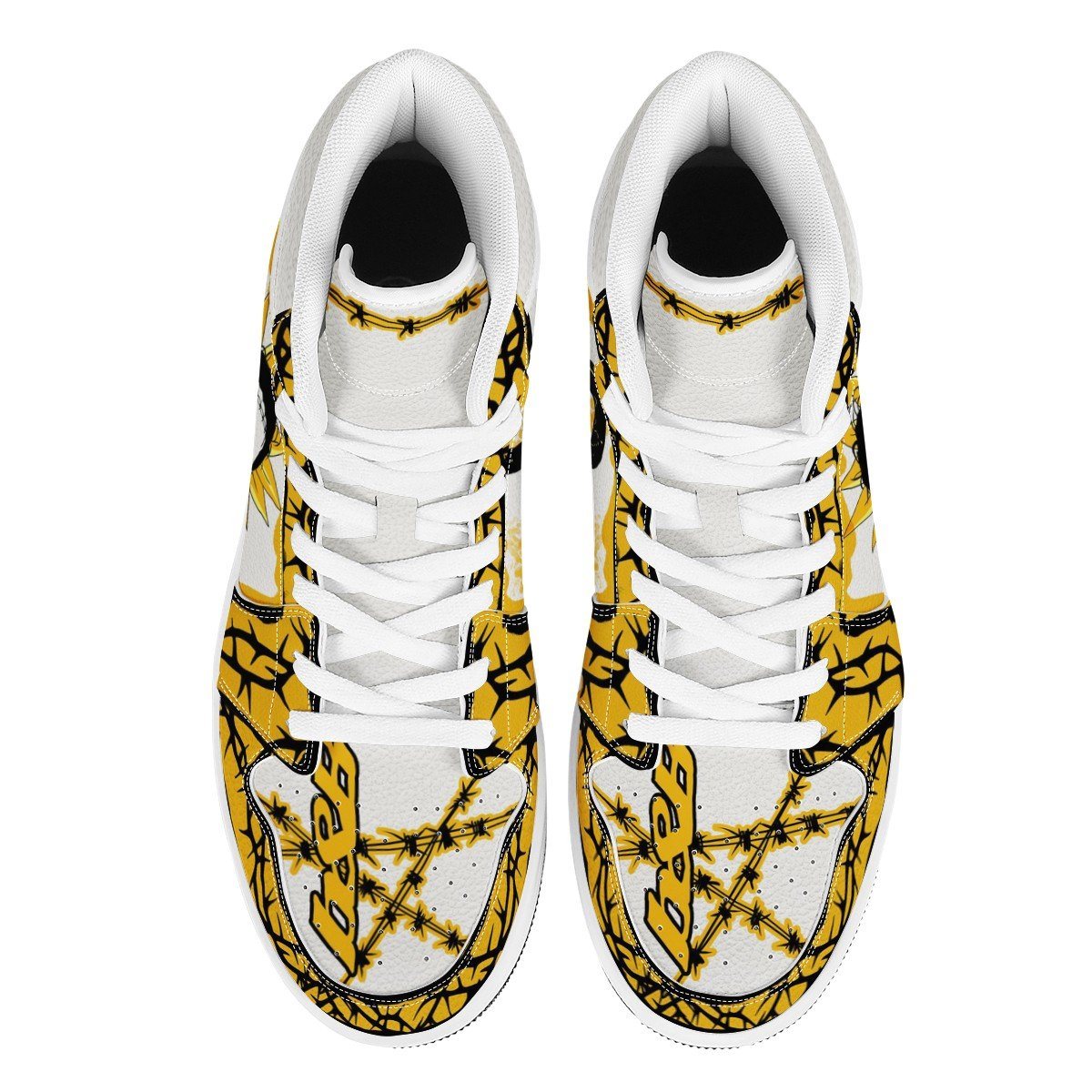 PM High Top Leather Sneaker Custom Jordan 1, Rapper, Post Malone noxfan 