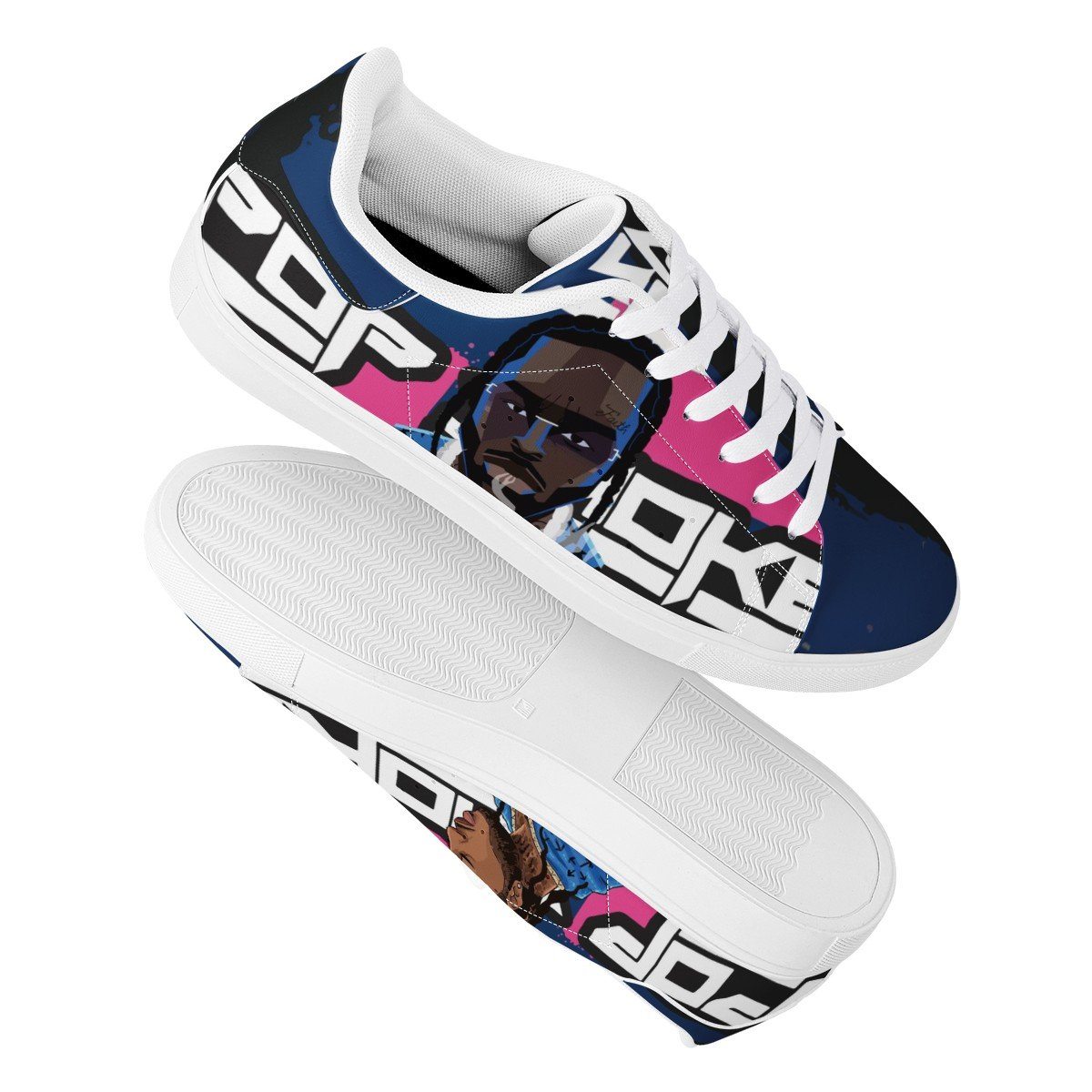 Pop Smoke Low Top Sneaker Stan Smith, Rapper, Pop Smoke noxfan 