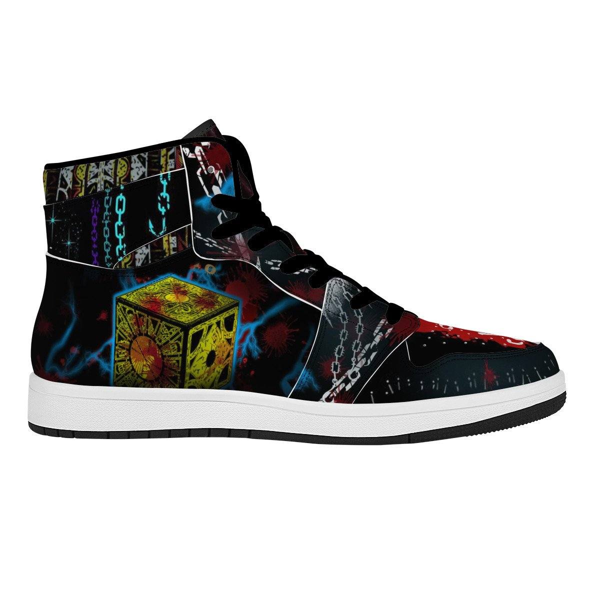 Puzzle Box High Top Leather Sneaker Custom Jordan 1, Horror, Hellraiser noxfan 