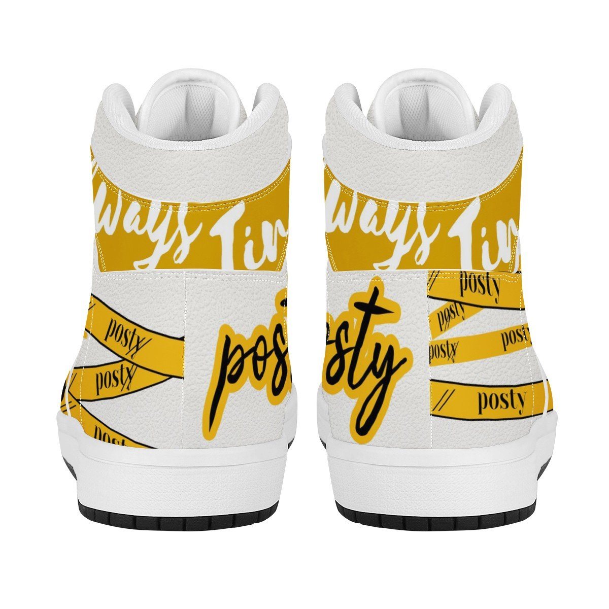 Rich &amp; Sad High Top Leather Sneaker Custom Jordan 1, Rapper, Post Malone noxfan 