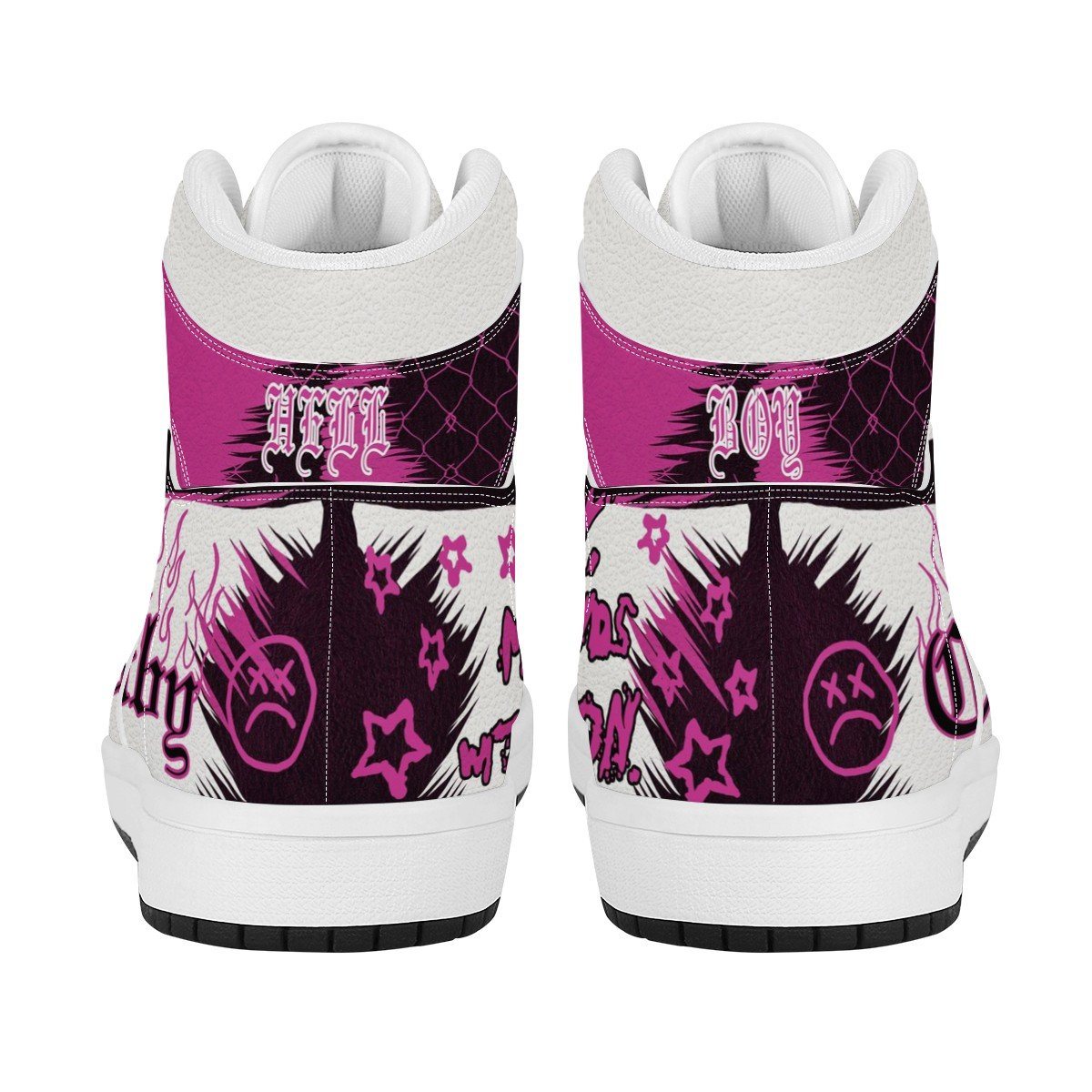 Runaway High Top Leather Sneaker Custom Jordan 1, Rapper, Lil Peep noxfan 