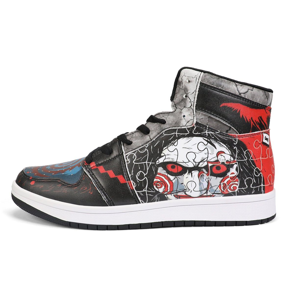 SAW High Top Leather Sneaker Custom Jordan 1, Horror, SAW noxfan 