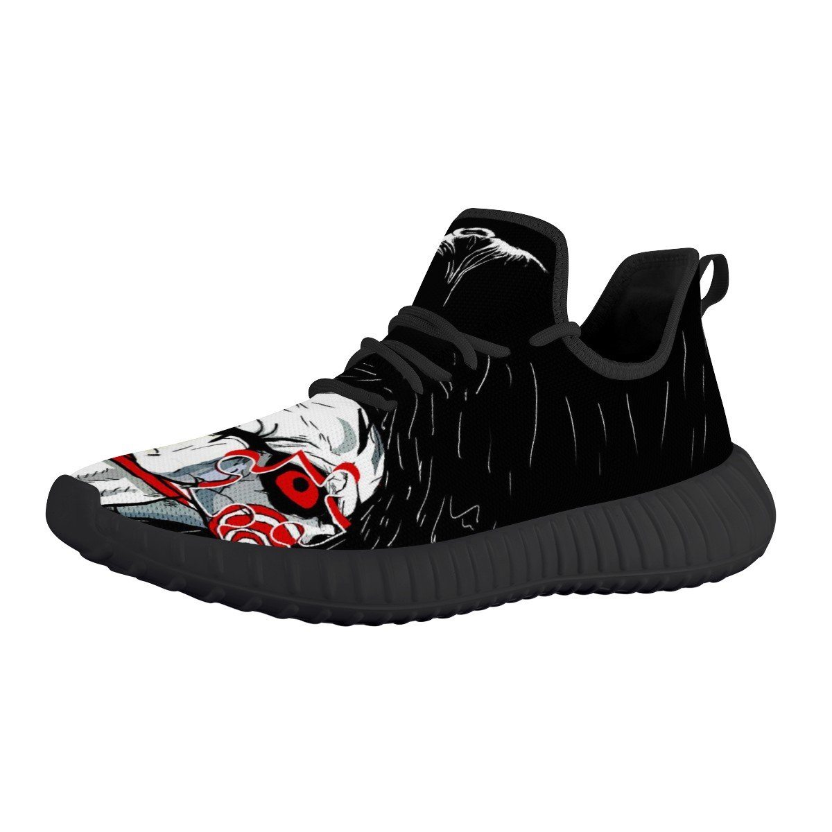 SAW Mesh Knit Sneaker Yeezy, Horror, SAW noxfan Women US5 (EU35) 