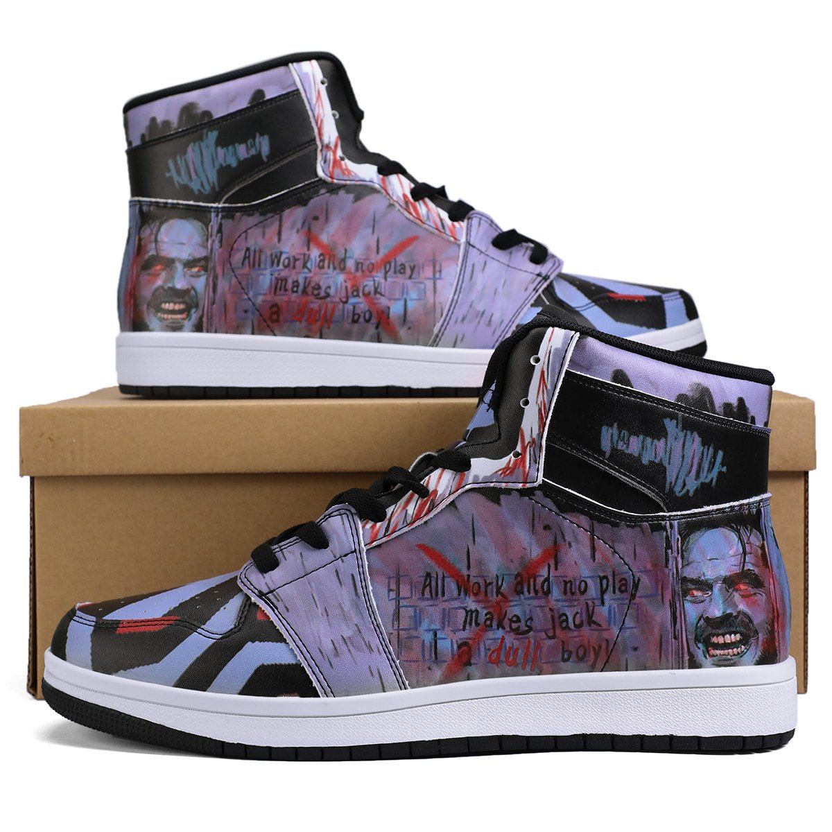 Shining High Top Leather Sneaker High-top, Sneaker, Horror noxfan Women US5.5 (EU36) 