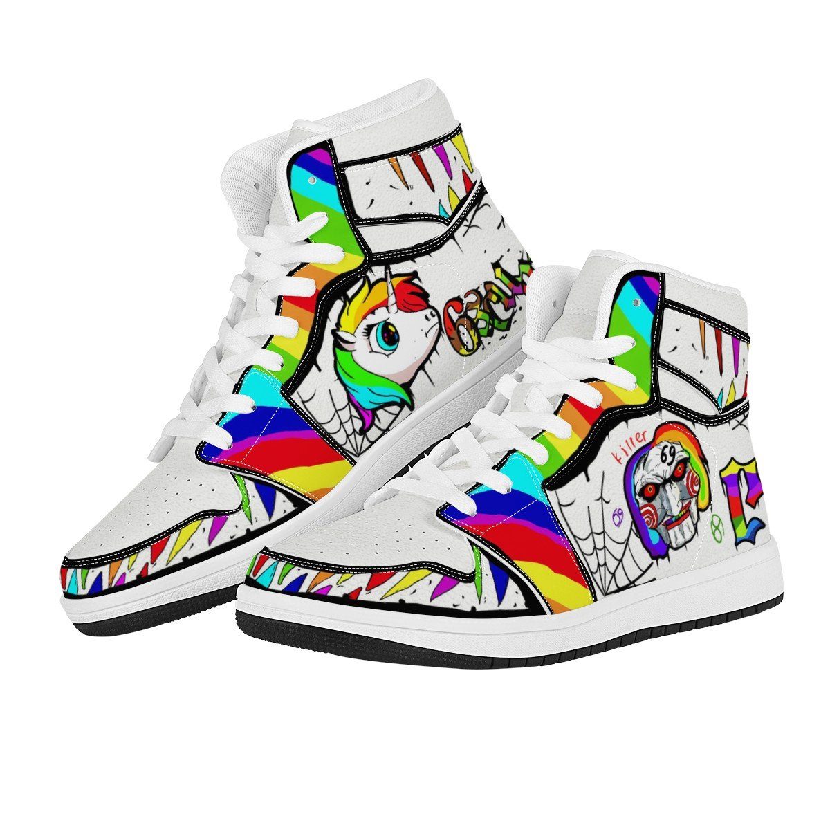 Sixnine High Top Leather Sneaker Custom Jordan 1, Rapper, 6ix9ine noxfan 