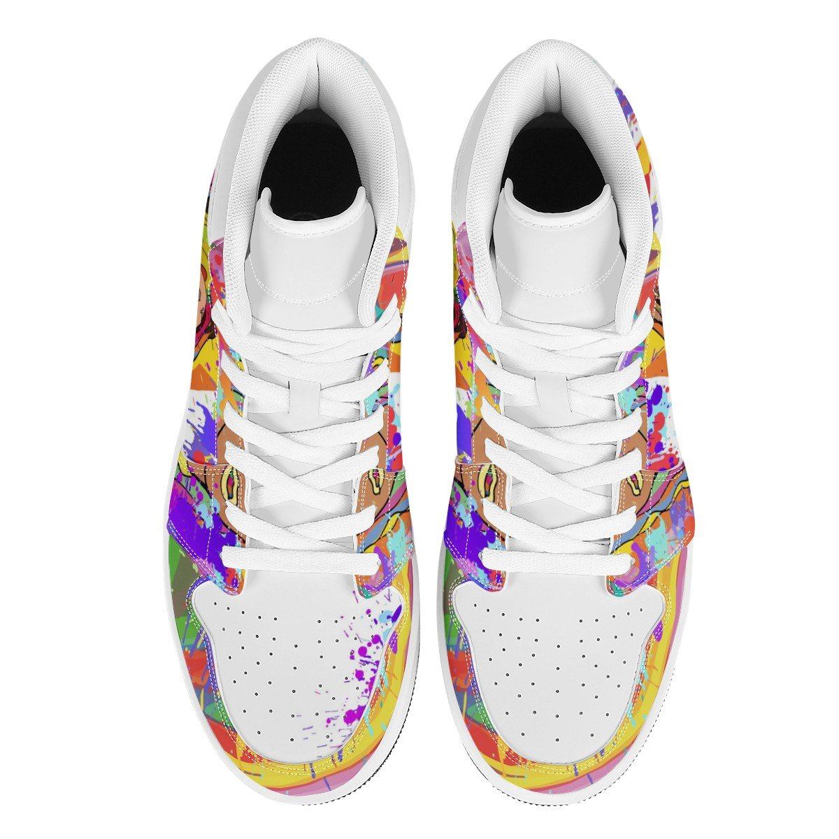 Sixnine High Top Leather Sneaker Custom Jordan 1, Rapper, 6ix9ine noxfan 