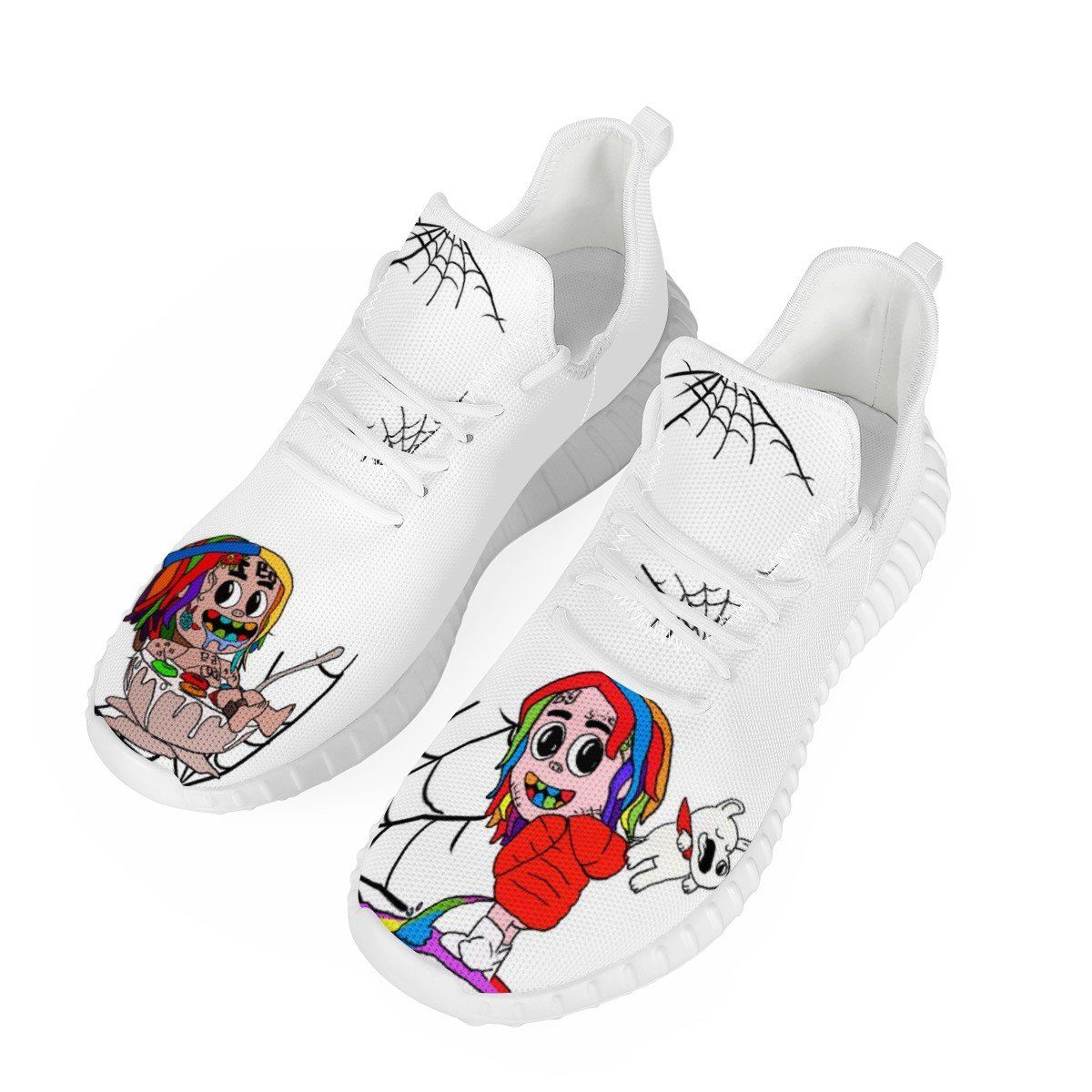 6ix9ine Custom Yeezy Walking Shoes