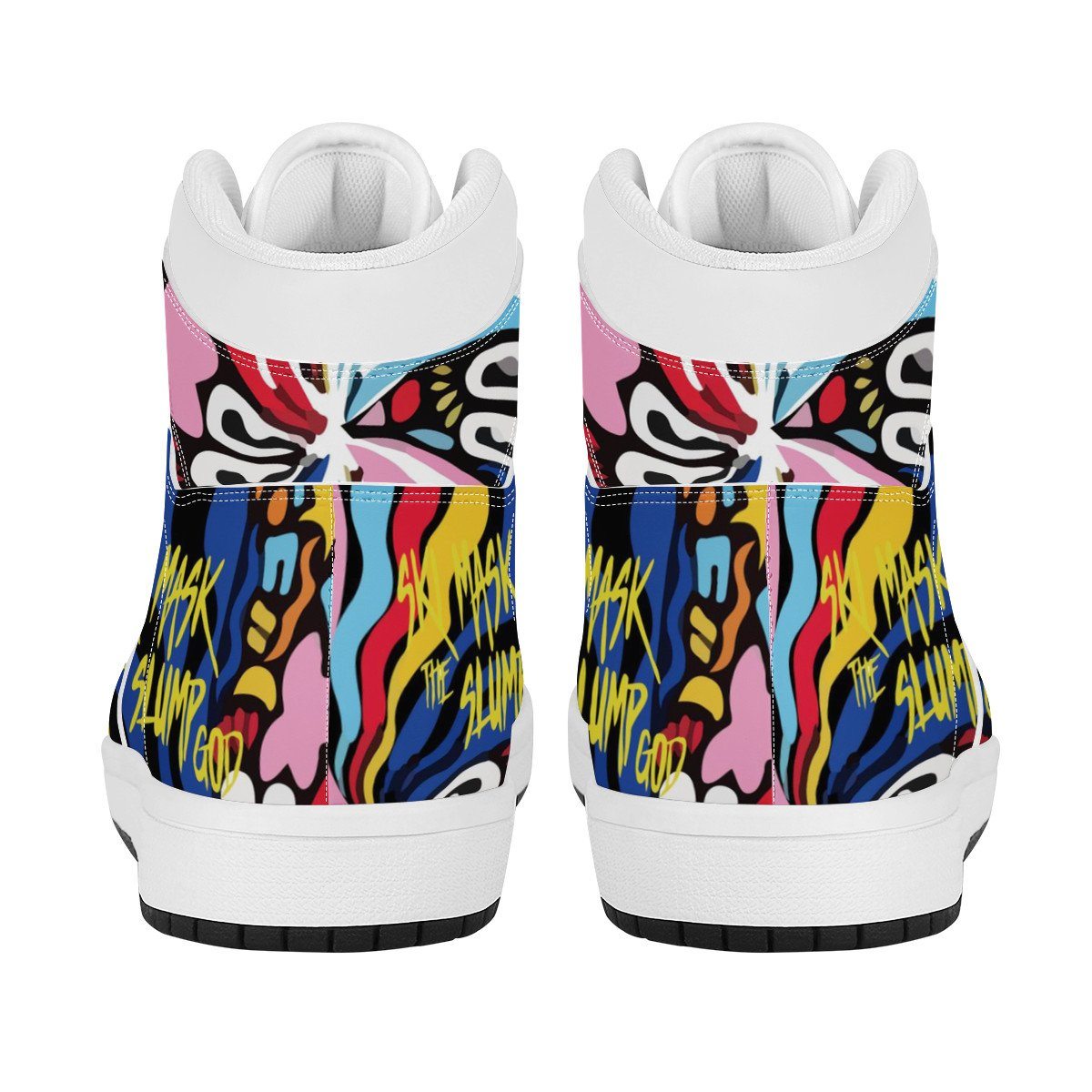 Ski Mask the Slump God High Top Leather Sneaker Custom Jordan 1, Rapper, Ski Mask the Slump God noxfan 