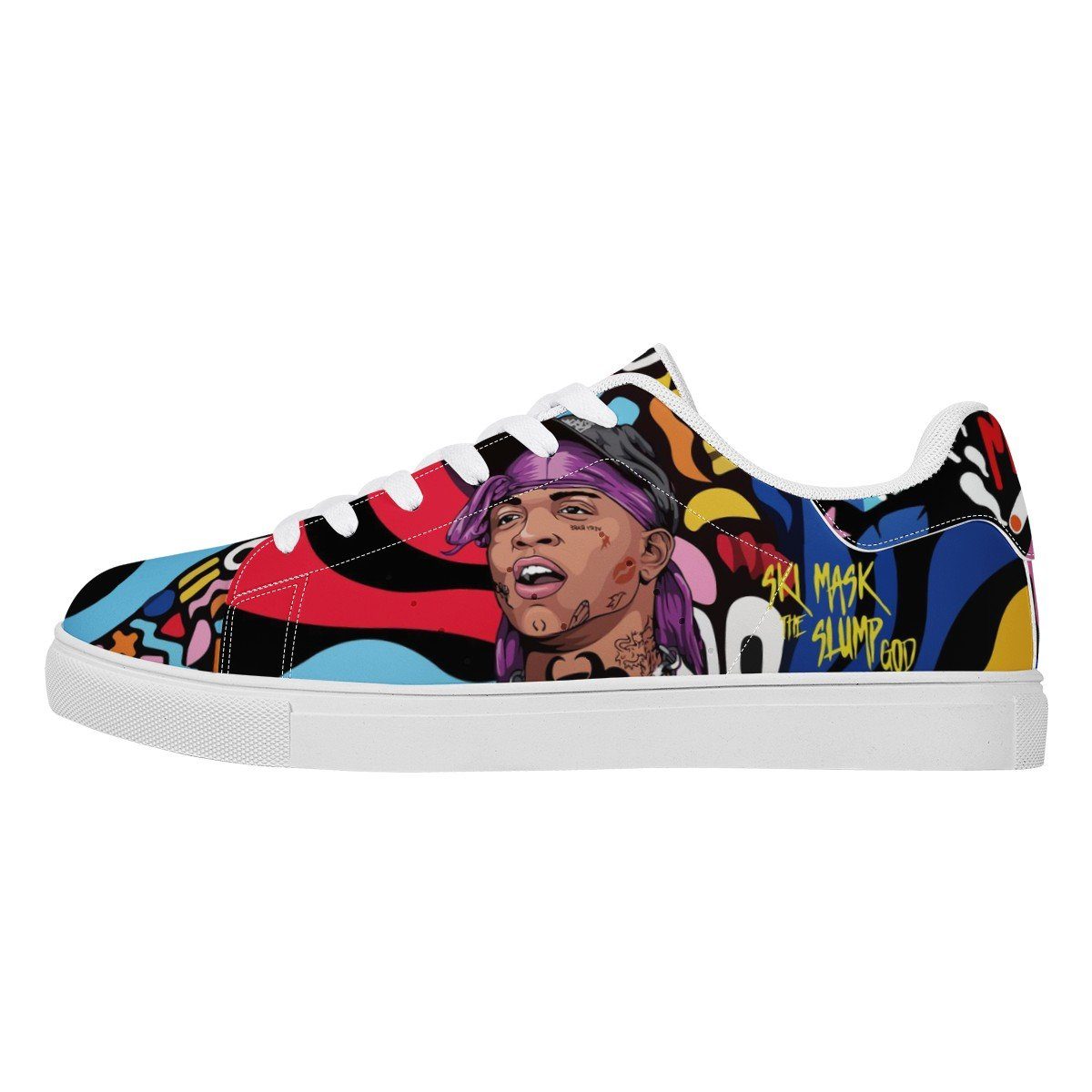 Ski Mask the Slump God Low Top Sneaker Stan Smith, Rapper, Ski Mask the Slump God noxfan Women US6 (EU37) 