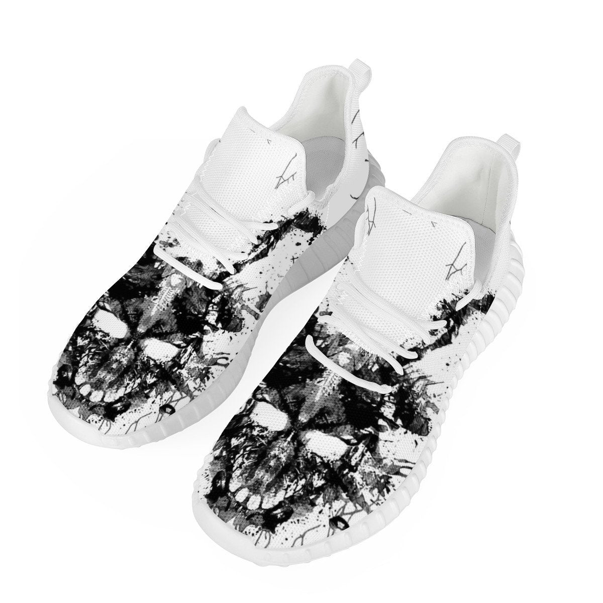 Skull Mesh Knit Sneaker Yeezy, Skull noxfan Women US5 (EU35) 