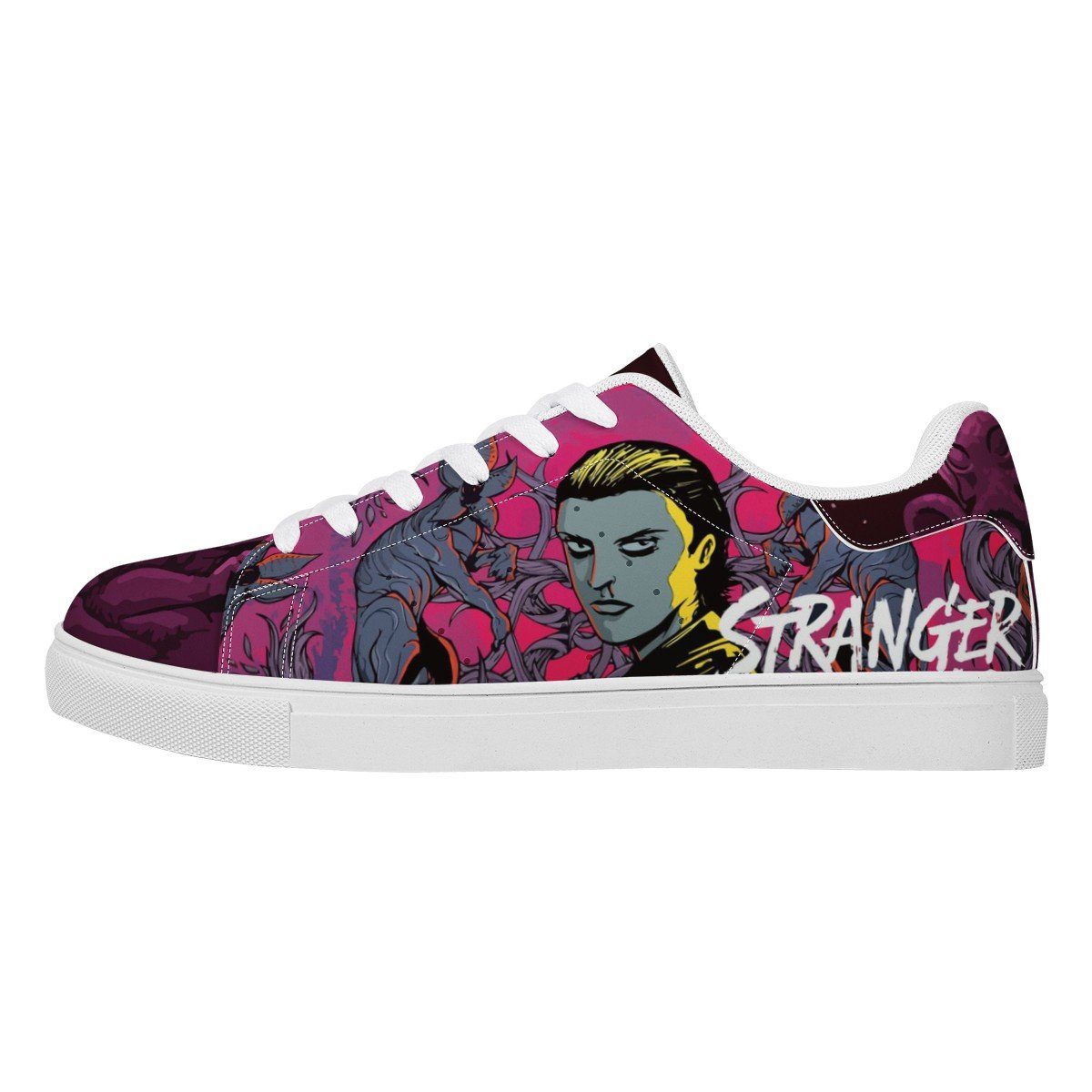 Stranger Things Low Top Sneaker Stan Smith, Horror, Stranger Things noxfan Women US6 (EU37) 