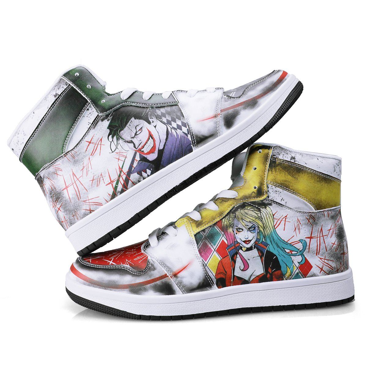 Suicide Squad High Top Leather Sneaker High-top, Sneaker noxfan Women US5.5 (EU36) 