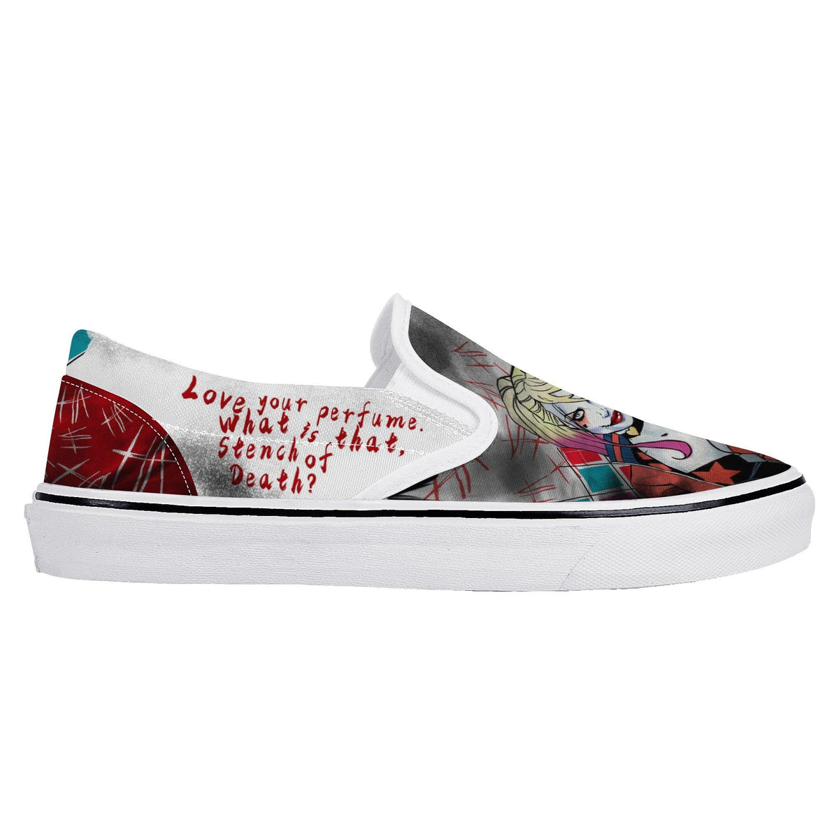 Suicide Squad Custom Vans Slip On Shoes
