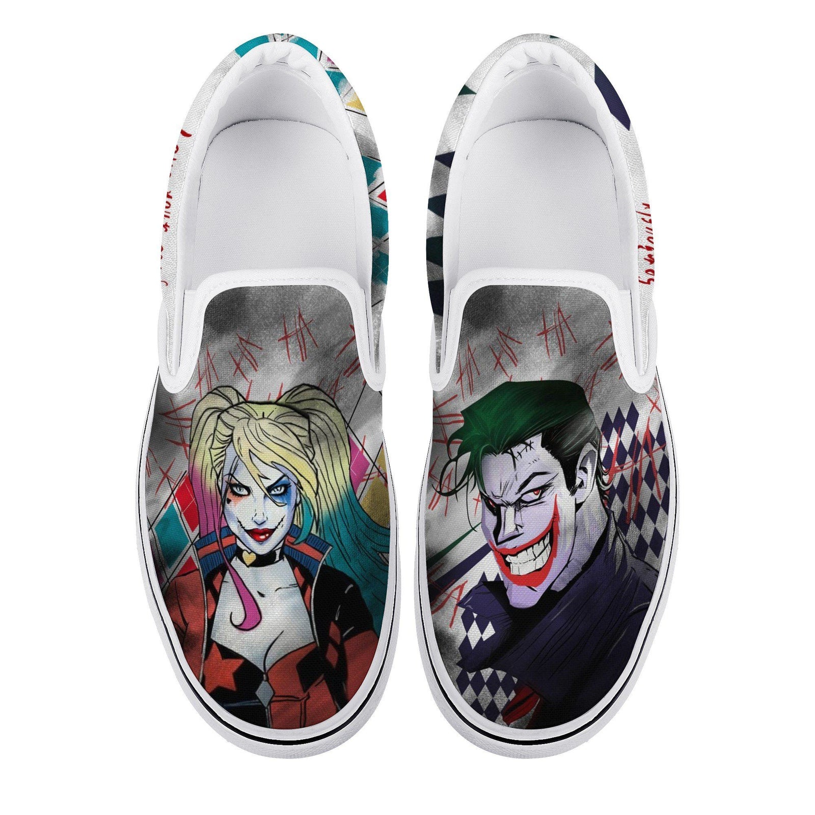 Suicide Squad Custom Vans Slip On Shoes
