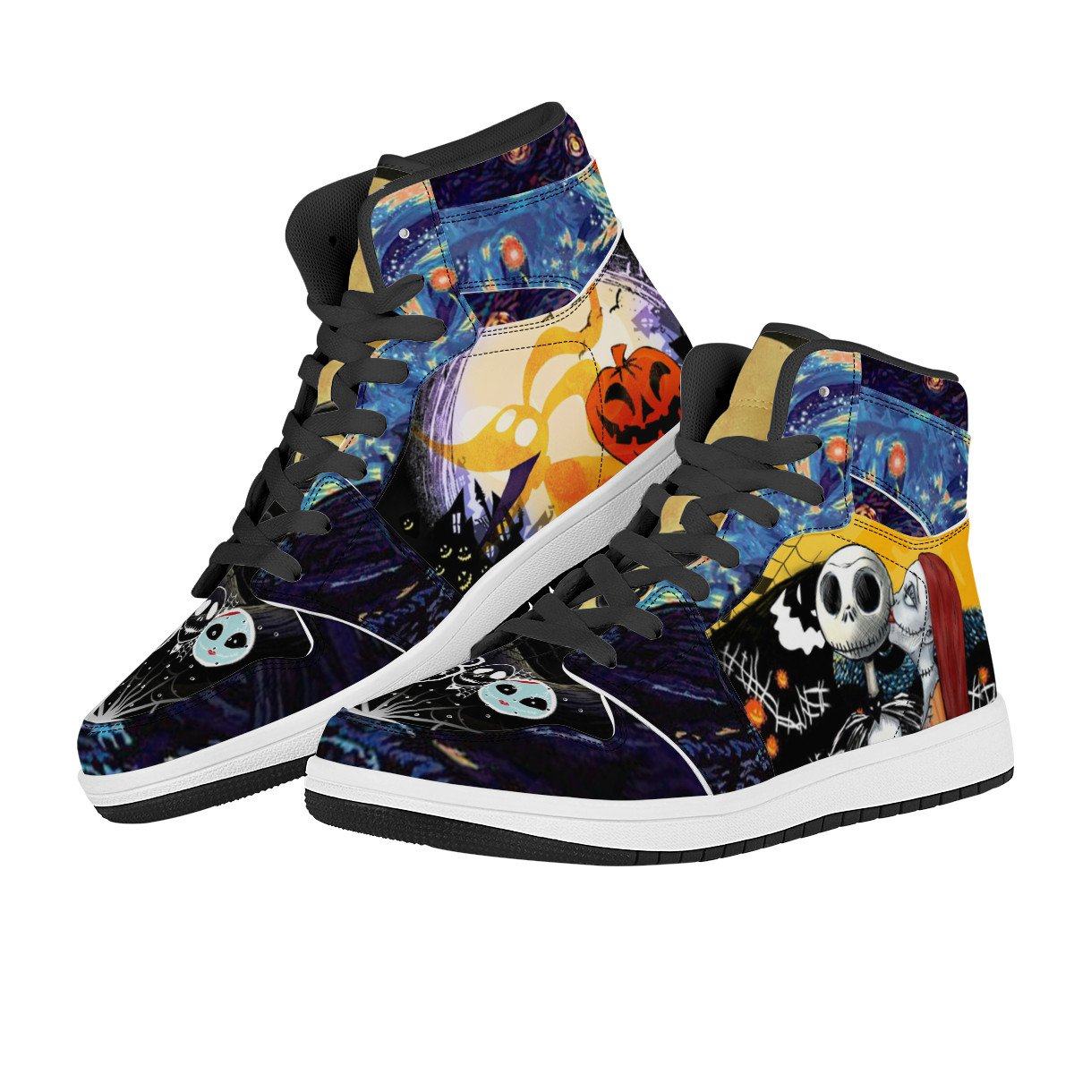 The Nightmare Before Christmas High Top Leather Sneaker High-top, Sneaker, Horror noxfan 