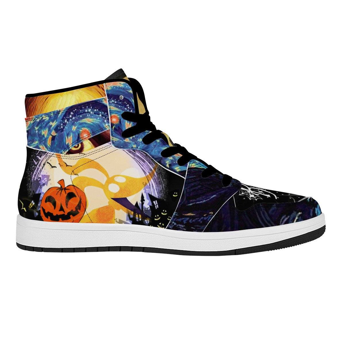 The Nightmare Before Christmas High Top Leather Sneaker High-top, Sneaker, Horror noxfan 