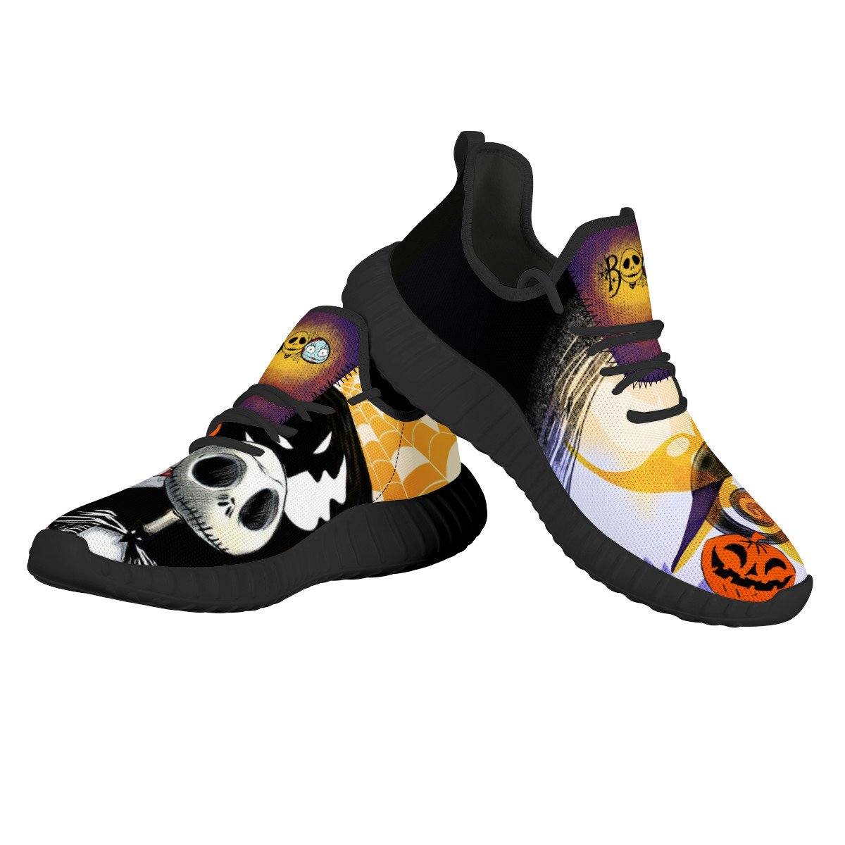 The Nightmare Before Christmas Mesh Knit Sneakers Yeezy, Horror, The Nightmare Before Christmas noxfan 