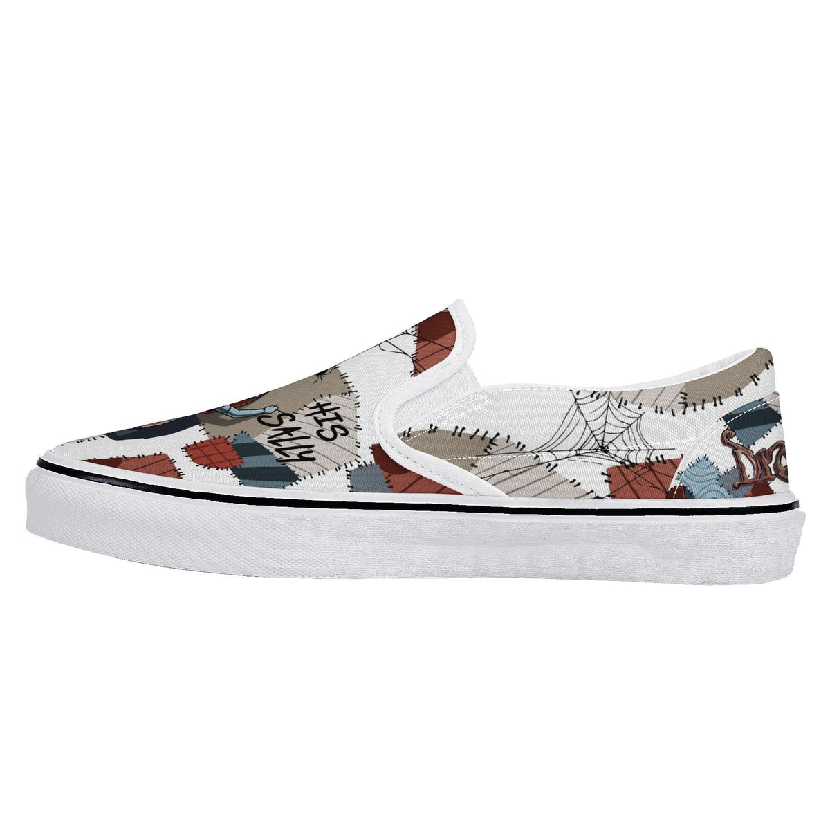 The Nightmare Before Christmas Custom Vans Slip On Shoes