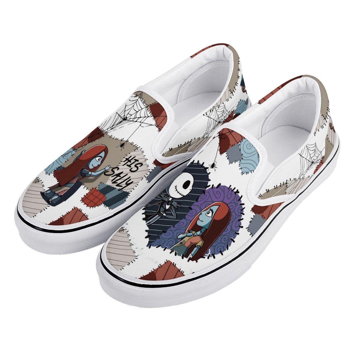 The Nightmare Before Christmas Custom Vans Slip On Shoes