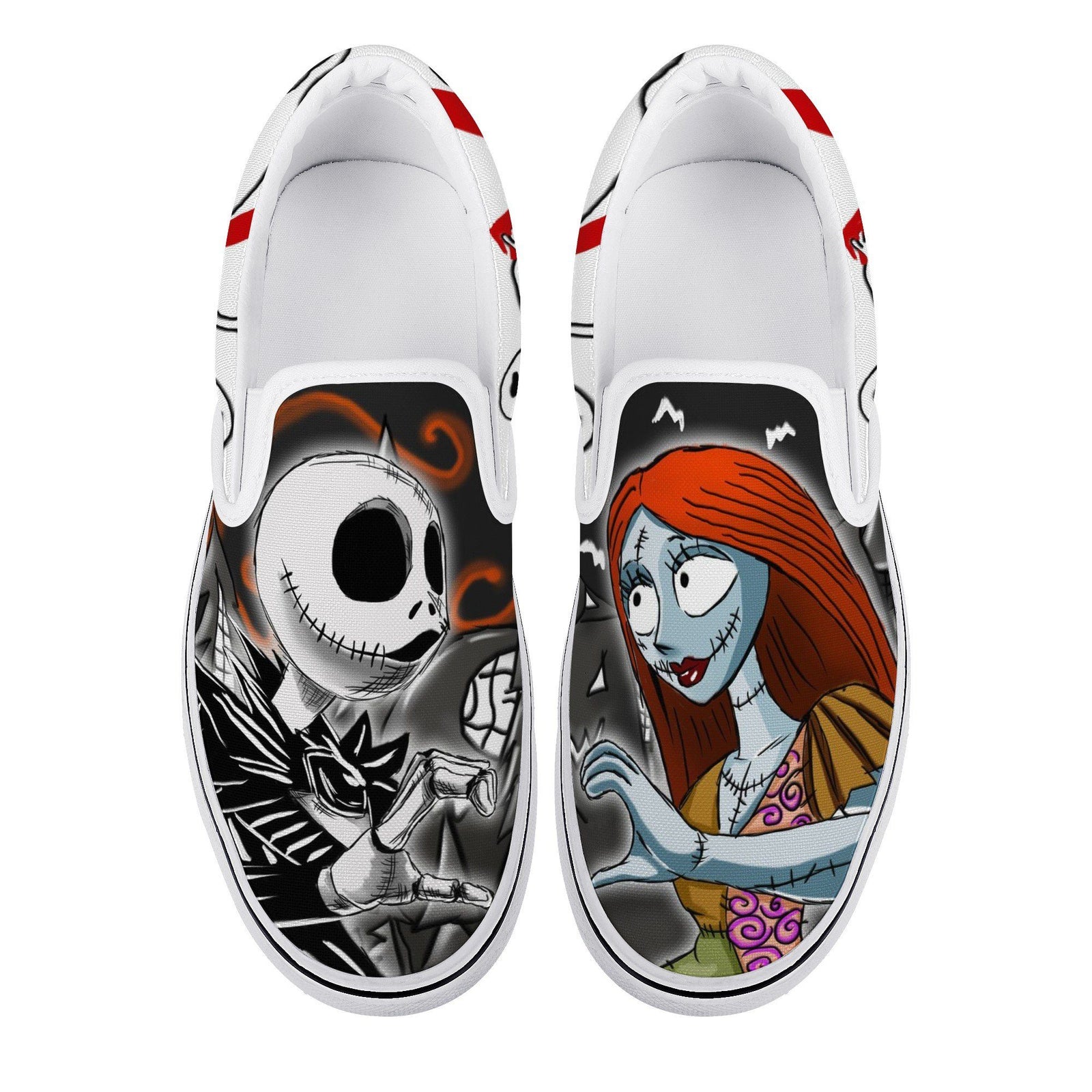 The Nightmare Before Christmas Custom Vans Slip On Shoes