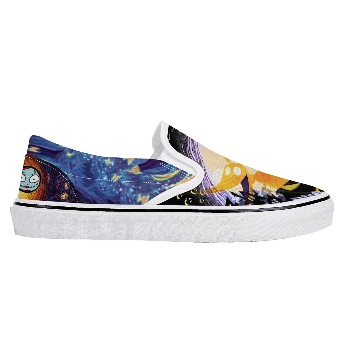 The Nightmare Before Christmas Custom Vans Slip On Shoes