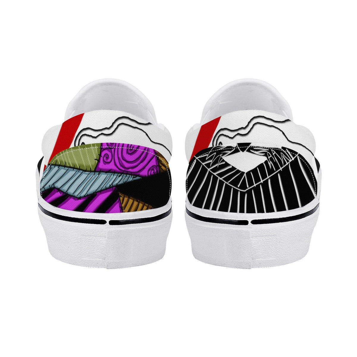 The Nightmare Before Christmas Custom Vans Slip On Shoes