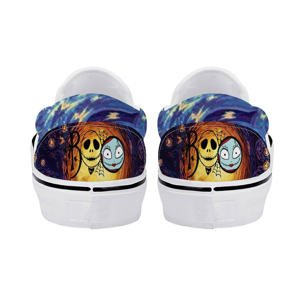 The Nightmare Before Christmas Custom Vans Slip On Shoes