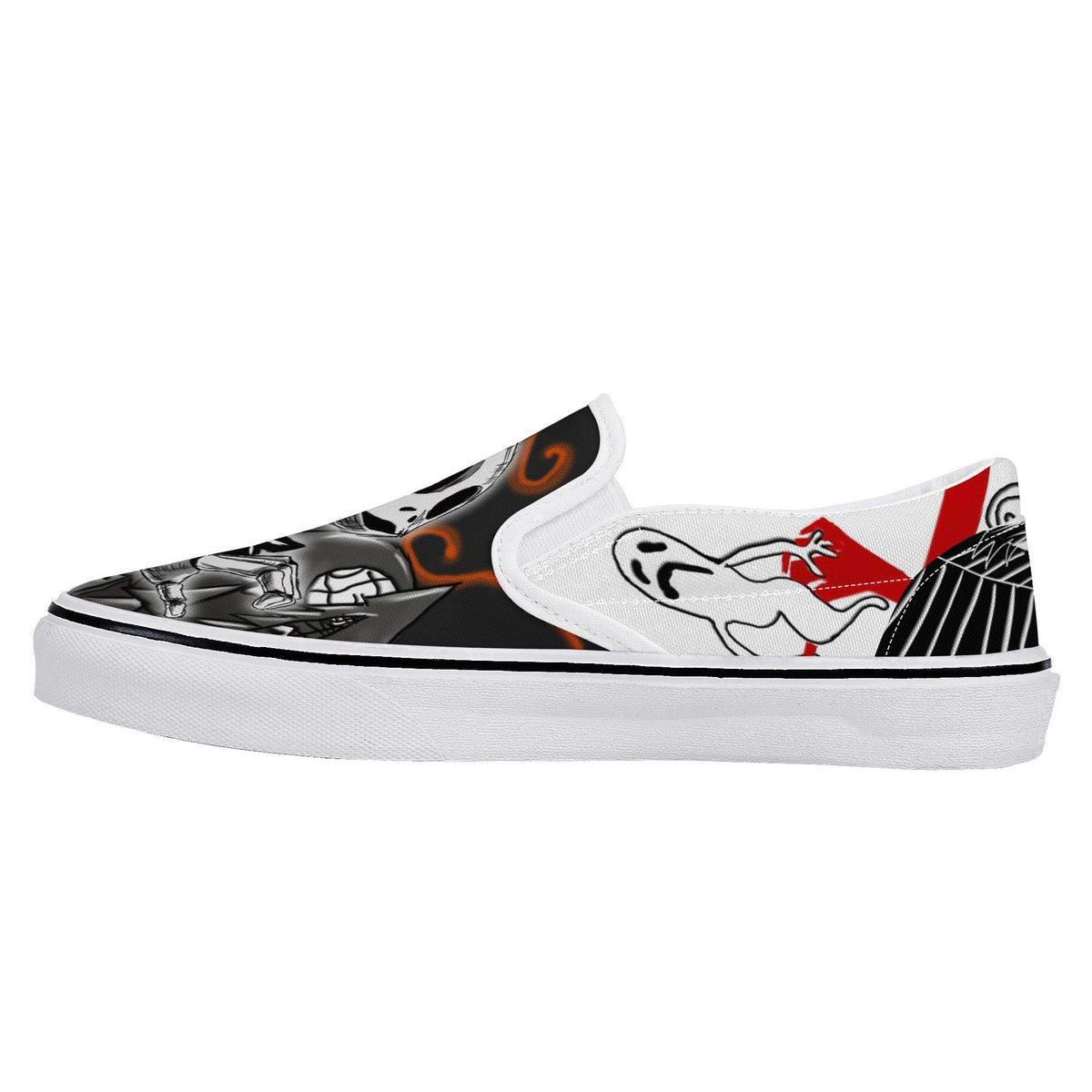 The Nightmare Before Christmas Custom Vans Slip On Shoes