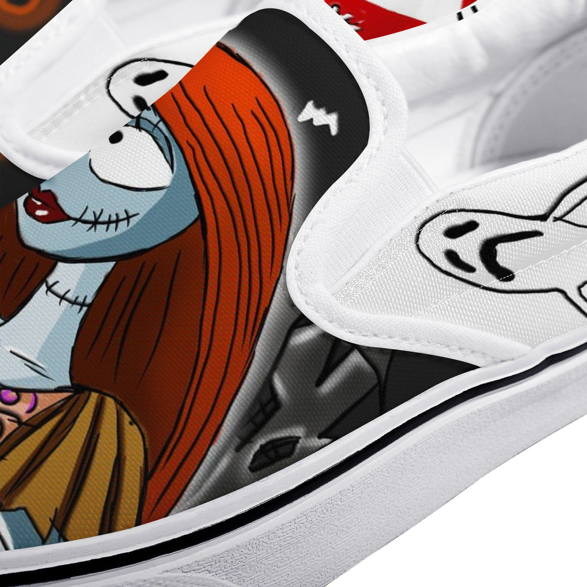 The Nightmare Before Christmas Custom Vans Slip On Shoes
