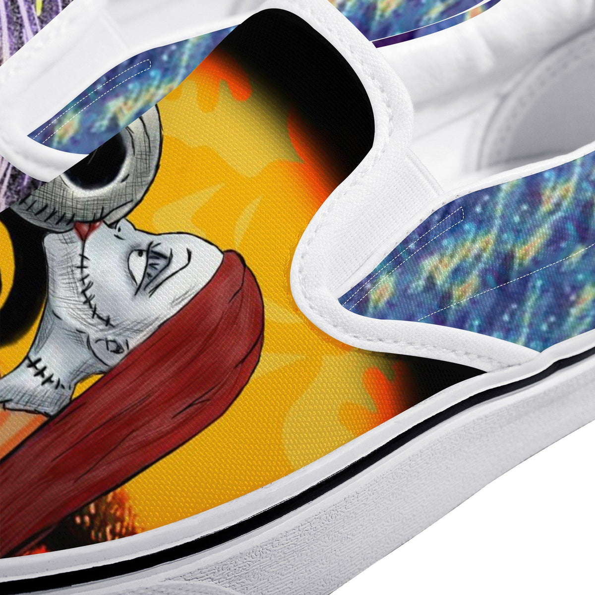 The Nightmare Before Christmas Custom Vans Slip On Shoes