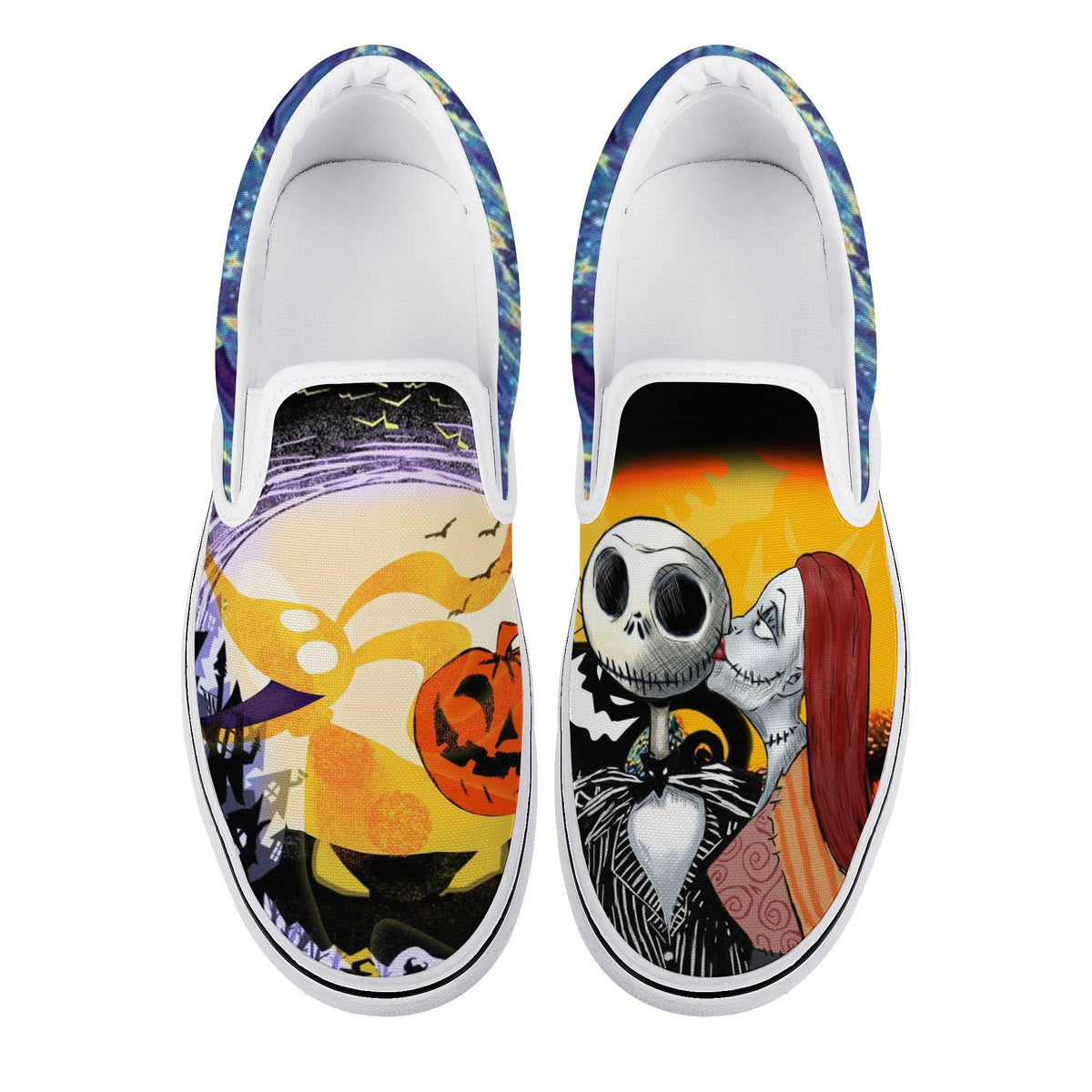 The Nightmare Before Christmas Custom Vans Slip On Shoes