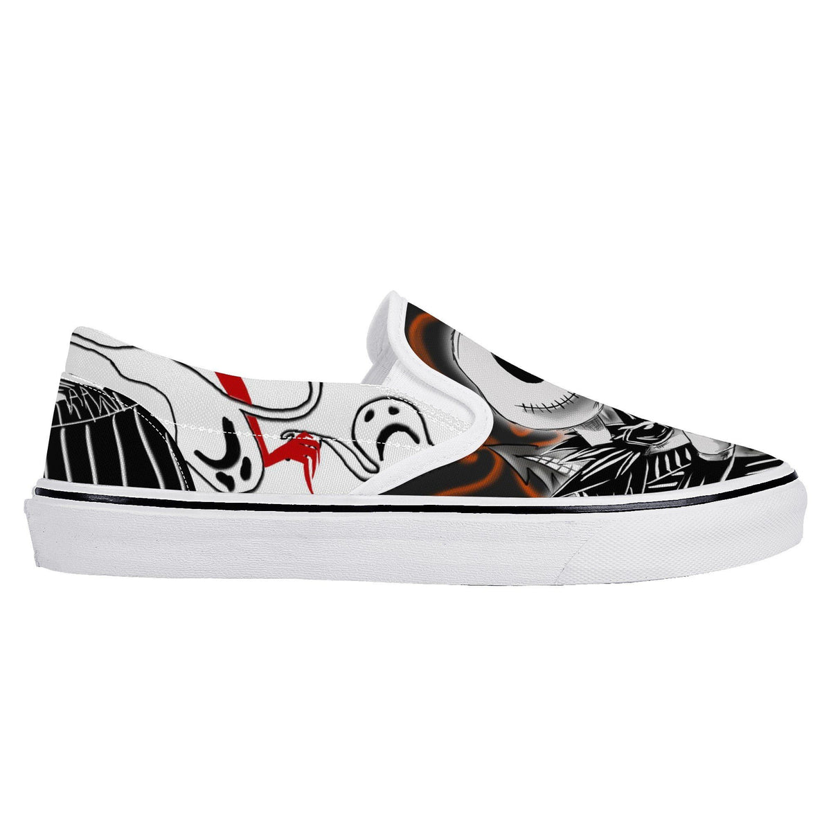 The Nightmare Before Christmas Custom Vans Slip On Shoes