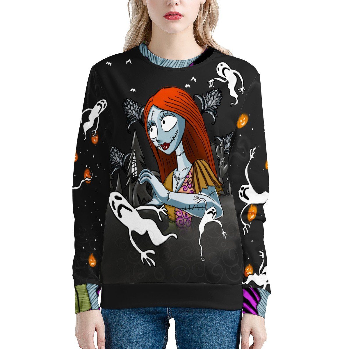 The Nightmare Before Christmas Sweatshirt Sweatshirt, Horror, The Nightmare Before Christmas noxfan Women XS 