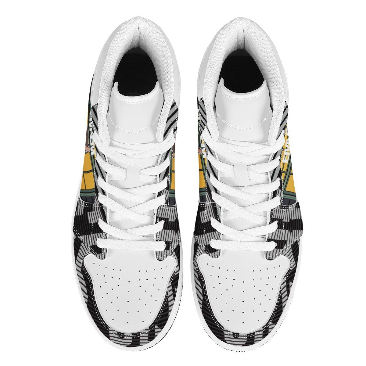 The Slim Shady LP High Top Leather Sneaker Custom jordan 1, Rapper, Eminem noxfan 