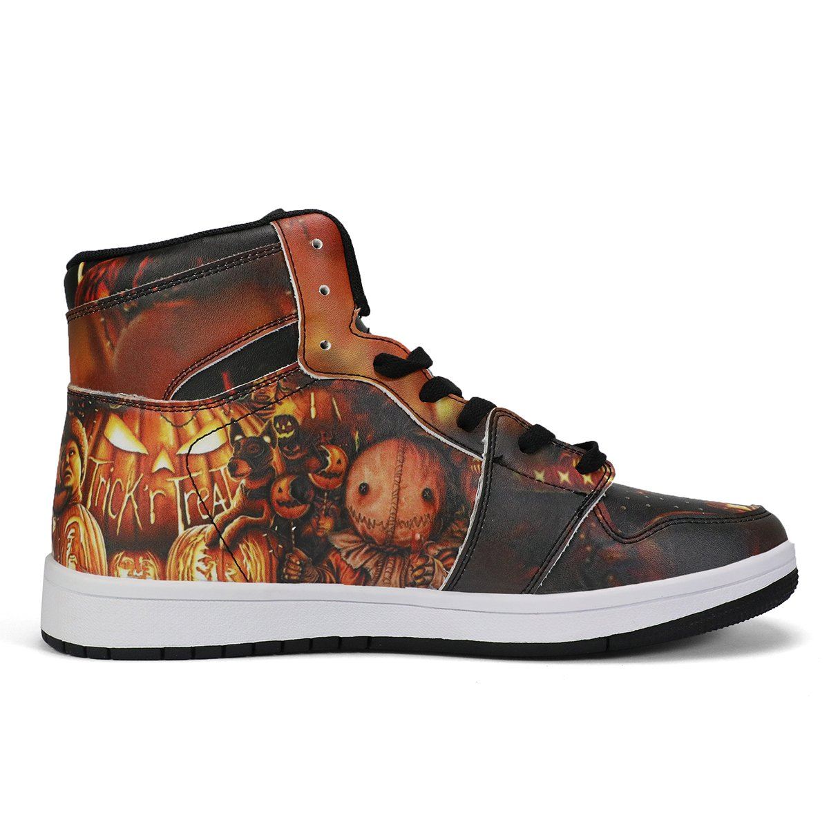 Trick&#39;r Treat High Top Leather Sneaker Custom Jordan 1, Horror, Trick&#39;r Treat noxfan 