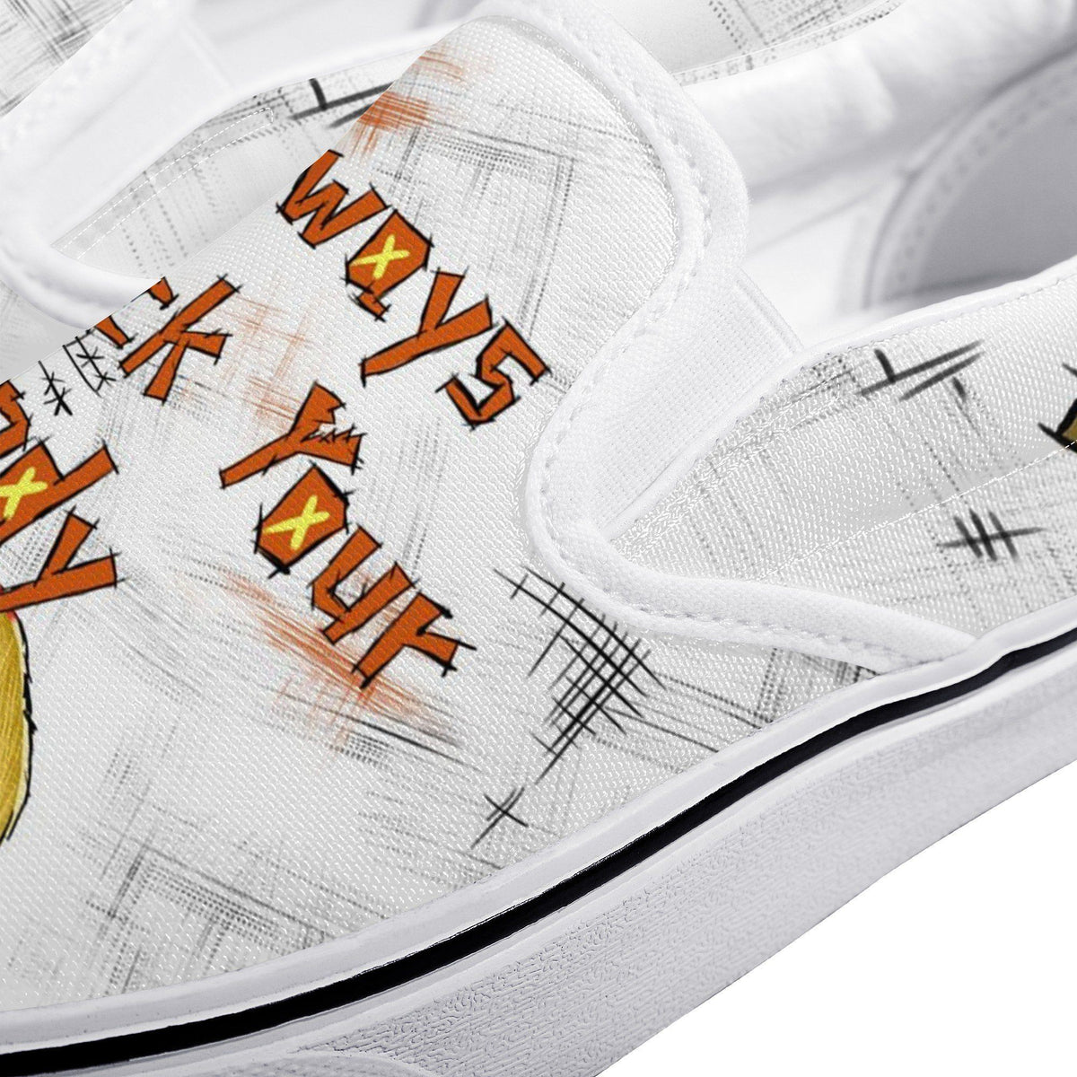 Trick &#39;r Treat Custom Vans Slip On Shoes