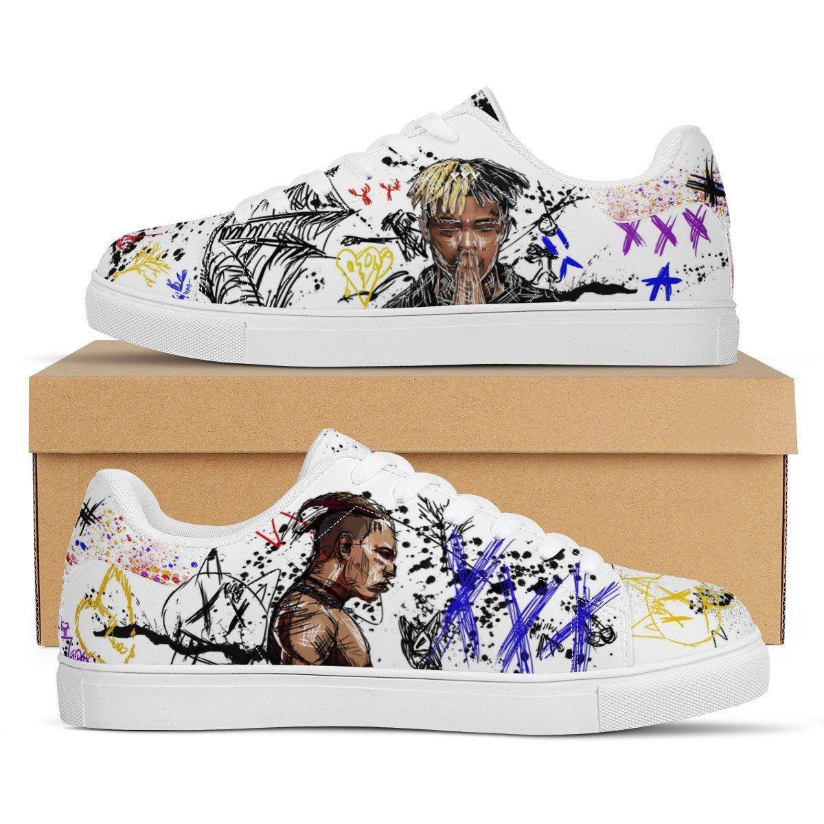 XXXTentacion Low Top Sneaker Stan Smith, Rapper, XXXTentacion noxfan 