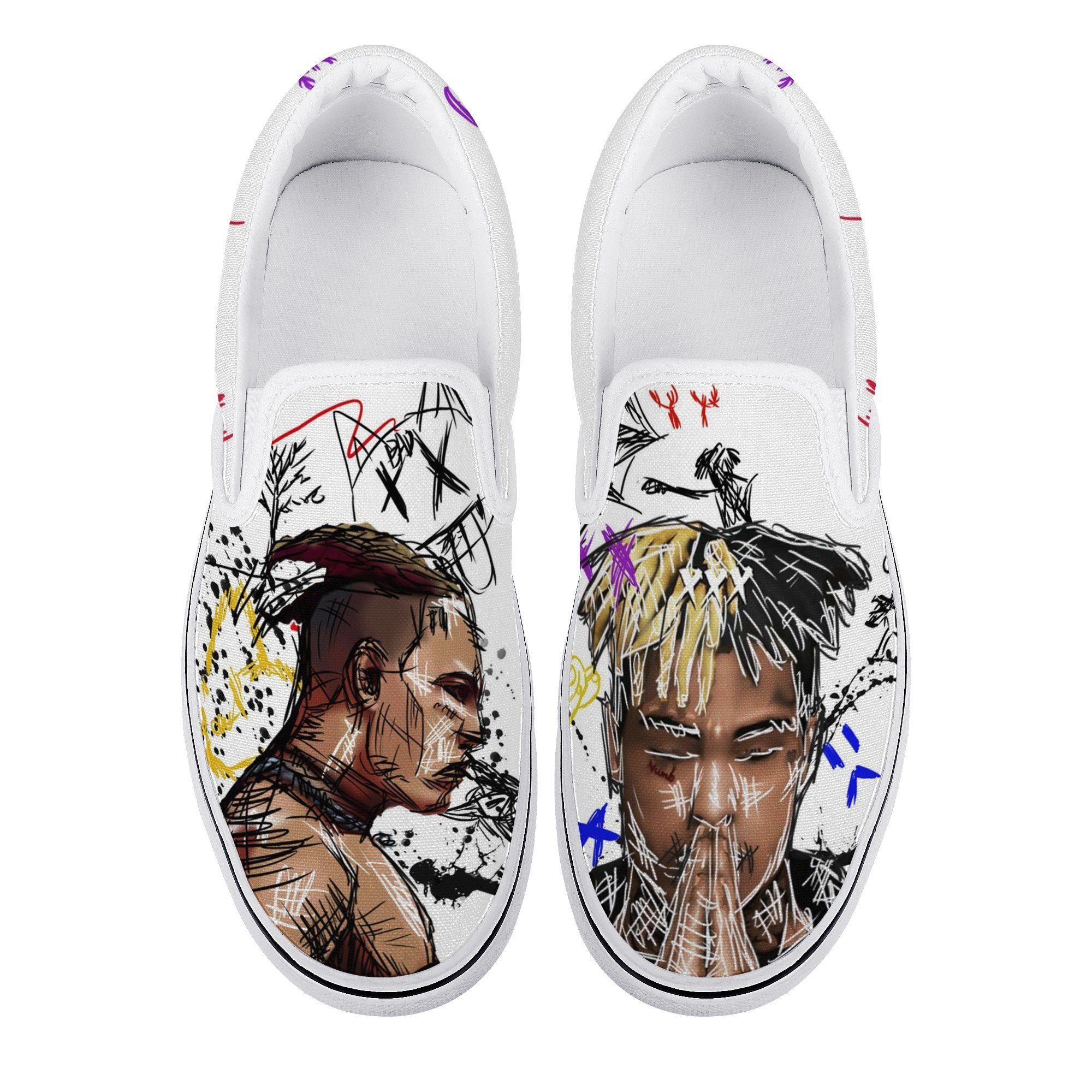 XXXTentacion Custom Vans Slip On Shoes