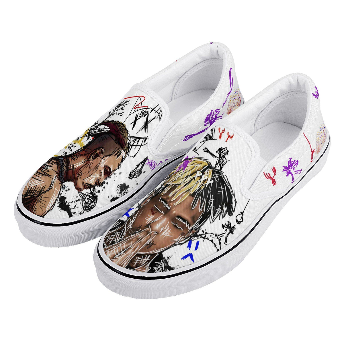 XXXTentacion Custom Vans Slip On Shoes